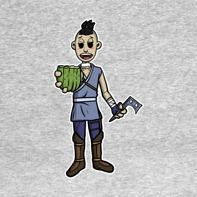 sokka avatar the last airbender cactus by Matzavavatar 